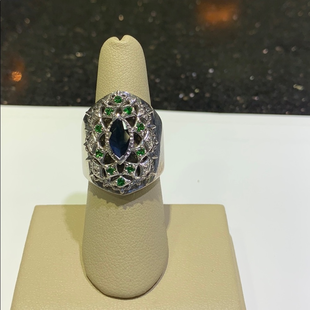 Silver Multi Colored Ring - image 4